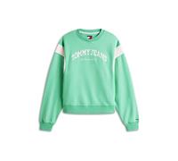 Tommy Jeans Sudadera 'Varsity' verde claro / blanco XL verde claro / blanco