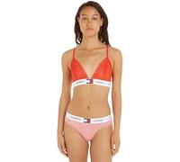 Tommy Jeans Sujetador Triangular para Mujer Unlined Elástico, Rojo (Hot Heat), L