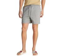 Tommy Jeans Sweatshorts Hombre Flag Beach con Cintura Ajustable, Gris (Grey Htr), XXL