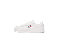 Tommy Jeans The Greenwich Leather En0En03006, Parte Superior Baja Mujer, White (Ecru), 39 EU