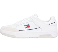 Tommy Jeans TJM Cupsole Leather EM0EM01660 Low Top para Hombre, Color Blanco (Blanco), 10 UK, White, 44 EU