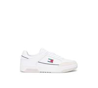 Tommy Jeans TJM Cupsole Leather EM0EM01660 Low Top para Hombre, Color Blanco (Blanco), 10 UK, White, 44 EU