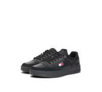 Tommy Jeans TJM Cupsole Leather EM0EM01660 Low Top para Hombre, Color Negro (Negro), 8 UK, Black, 42 EU