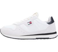 Tommy Jeans TJM Eva Runner Leather EM0EM01690 Low Top para Hombre, Color Blanco (Crudo/Negro), 6.5 UK