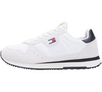 Tommy Jeans TJM Eva Runner Leather Em0em01690, Parte Superior Baja Hombre, White (Ecru/Black), 43 EU