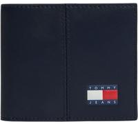Tommy Jeans TJM Heritage Leather CC & Coin Am0am14282, Cartera Plegable para Hombre, Blue (Dark Night Navy), One Size