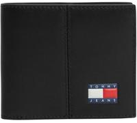Tommy Jeans TJM Heritage Leather CC & Coin AM0AM14282 - Cartera Plegable para Hombre, Color Negro (Negro), Talla única