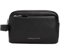 Tommy Jeans TJM Linear Leather WASHBAG AM0AM13692 - Bolsa de lavado para hombre, color negro (negro), talla única, Negro (Negro), One Size