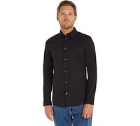 Tommy Jeans Tjm Original Stretch Shirt Dm0dm04405 Camisa, Negro (Tommy Black), S Hombre