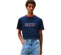 Tommy Jeans TJM Reg 1985 DNA Graph SS T Ext Dm0Dm22307 Camiseta S/S, Blue (Dark Night Navy), L para Hombre