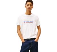 Tommy Jeans TJM Reg 1985 DNA Graph SS T Ext Dm0Dm22307 Camiseta S/S, White (Ecru), XXL para Hombre