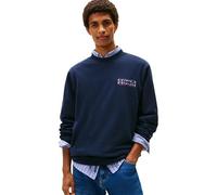 Tommy Jeans TJM Reg Entry DNA Play Crew Ext Dm0dm22377 - Sudadera para Hombre (1 Unidad), Azul (Dark Night Navy), M