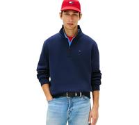 Tommy Jeans TJM Reg Fleece 1/4zip Mock Neck Dm0dm20339 Sudadera con Media Cremallera, Blue (Dark Night Navy), L para Hombre