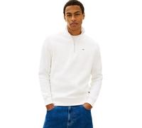 Tommy Jeans TJM Reg Fleece 1/4zip Mock Neck Dm0dm20339 Sudadera con Media Cremallera, White (Ecru), M para Hombre