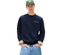 Tommy Jeans TJM Reg Linear Crew Ext Dm0dm20249 - Sudadera para Hombre, Azul (Dark Night Navy/Sweet Blue), M
