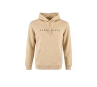 Tommy Jeans TJM REG Linear Logo Hoodie EXT DM0DM20746 - Sudadera con Capucha para Hombre, Color Beige (Arena del golfo), Talla M, Beige (Arena del Golfo), M