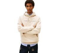 Tommy Jeans TJM REG Linear Logo Hoodie EXT DM0DM20746 - Sudadera con Capucha para Hombre, Color Beige (Arena del golfo), Talla M, Beige (Arena del Golfo), M