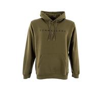Tommy Jeans TJM REG Linear Logo Hoodie EXT DM0DM20746 - Sudadera con Capucha para Hombre, Color Verde (Verde Oscuro), Talla XS, Verde (Verde Oscuro), XS