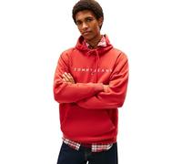 Tommy Jeans TJM REG Linear Logo Hoodie EXT DM0DM20746 Sudadera con Capucha para Hombre, Rojo (Terracotta Red), L, Rojo (Terracotta Red), L