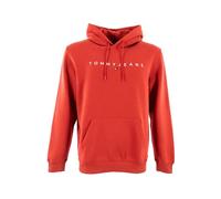 Tommy Jeans TJM REG Linear Logo Hoodie EXT DM0DM20746 Sudadera con Capucha para Hombre, Rojo (Terracotta Red), M, Rojo (Terracotta Red), M