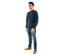 Tommy Jeans TJM Reg S Flag Crew Dm0dm20741 Sudadera de Cuello Redondo Hombre, Azul (Dark Night Navy), L