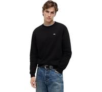 Tommy Jeans TJM Reg S Flag Crew Dm0dm20741 Sudadera de Cuello Redondo Hombre, Negro (Black), L