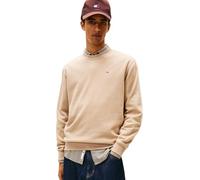 Tommy Jeans TJM Reg S Flag Crew Dm0Dm20741 Sudadera sin Botones, Beige (Coastal Taupe), L para Hombre