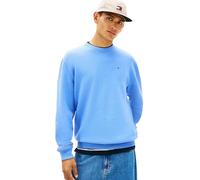 Tommy Jeans TJM REG S Flag Crew EXT DM0DM20741 Sudadera sin Botones para Hombre, Azul (Light Horizon Blue), M, Azul (Light Horizon Blue), M
