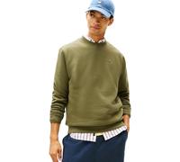 Tommy Jeans TJM REG S Flag Crew EXT DM0DM20741 Sudadera sin Botones para Hombre, Verde (Verde Oscuro), M, Verde (Verde Oscuro), M