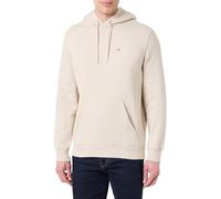 Tommy Jeans TJM Reg S Flag Hoodie Ext Dm0Dm20742 Sudadera con Capucha, Beige (Gulf Sand), Hombre