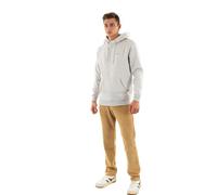 Tommy Jeans Hoodie Hombre Regular Fit Flag Fleece con Capucha, Gris (Silver Grey Heather), XL