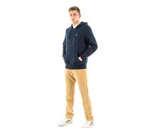 Tommy Jeans TJM REG S Flag Zip Fleece Thru DM0DM20743, Sudadera con Cremallera Hombre, Azul (Dark Night Navy), XL