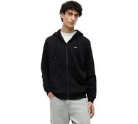 Tommy Jeans TJM REG S Flag Zip Fleece Thru DM0DM20743, Sudadera con Cremallera Hombre, Negro (Black), M