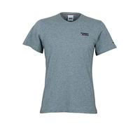 Tommy Jeans TJM REGULAR CORP LOGO C NECK, S/S T-Shirts Hombre, Gris (Lt Grey Htr), S