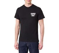 Tommy Jeans TJM Slim Entry Bills SS tee Dm0Dm22321 Camiseta S/S, Black (Black), M para Hombre