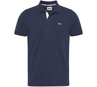 Tommy Jeans Tjm Slim Placket Polo Dm0dm15370 Polos de Manga Corta, Azul (Twilight Navy), XL Hombre