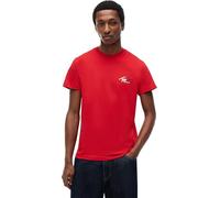 Tommy Jeans TJM Slim Sign Chest SS tee Ext DM0DM22538 S/S T-Shirt, Rojo (Rojo rubí), M