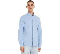 Tommy Jeans Tjm Slim Stretch Oxford Shirt Dm0dm09594 Camisa de manga larga, Azul (Perfume Blue), M Hombre