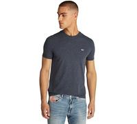 Tommy Jeans TJM Xslim Jaspe Htr tee Ext Dm0dm20363 S/S T-Shirt, Blue (Dark Night Navy Heather), XS Hombre