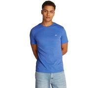 Tommy Jeans TJM Xslim Jaspe Htr tee Ext Dm0dm20363 S/S T-Shirt, Blue (Tempo Blue Htr), XXL Grande Hombre