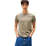 Tommy Jeans TJM Xslim Jaspe Htr tee Ext Dm0dm20363 S/S T-Shirt, Green (Utility Sage Htr), S Hombre
