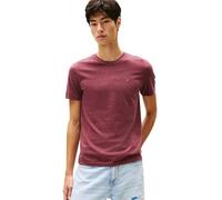 Tommy Jeans TJM Xslim Jaspe Htr tee Ext Dm0dm20363 S/S T-Shirt, Red (Red Wine Htr), M Hombre