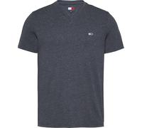 Tommy Jeans TJM Xslim Jaspe Vneck tee Ext Dm0dm20364 Camiseta, Blue (Dark Night Navy Heather), XS para Hombre
