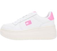 Tommy Jeans Tjw Basket Flatform EN0EN02981 Low Top para Mujer, Color Rosa (Crudo/Rubor sintético), Talla 6.5