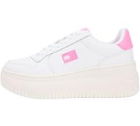 Tommy Jeans Tjw Basket Flatform En0en02981, Parte Superior Baja Mujer, Pink (Ecru/Synthetic Blush), 38 EU