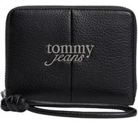 Tommy Jeans Tjw Bold Med Za AW0AW18446 - Cartera con Cremallera para Mujer, Color Negro (Negro), Talla única