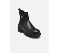 Tommy Jeans Tjw Chelsea Leather Boot En0En02825, Botas Bajas Mujer, Black (Black), 38 EU