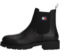 Tommy Jeans Tjw Chelsea Leather Boot En0En02825, Botas Bajas Mujer, Black (Black), 39 EU