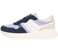 Tommy Jeans Tjw Cleated Runner Suede Mix En0En02921, Parte Superior Baja Mujer, Blue (Dark Night Navy), 39 EU