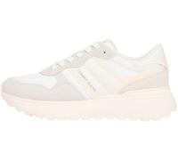 Tommy Jeans Tjw Cleated Runner Suede Mix En0en02921 - Tenis Bajos para Mujer, Gris Stratus Grey, 38 EU